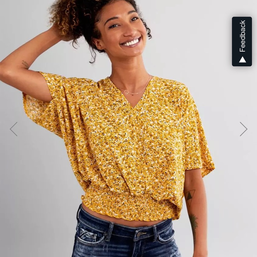 Daytrip Yellow Floral Top